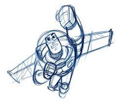 Pixar Buzz Lightyear Sketch Tatouage Toy Story Pixar Dessin Original