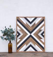 Geometric Wood Wall Art Wood Wall Art Rustic Wall Art Etsy Mosaic Wall Art Wood Wall Art Diy Etsy Wall Art
