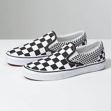 Mix Checker Slip On Shop At Vans Slip On Shoes Leather Shoes Woman Women Shoes