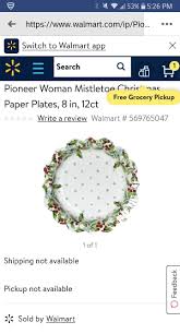 Walmart also has clearance prices on other pioneer woman items for your home and kitchen, pie dishes, salad plates, pillows and more. New Pioneer Woman Mistletoe 8 Paper Plates Pioneer Woman Pioneer Woman Kitchen Things To Sell