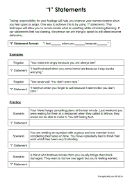 Free interactive exercises to practice online or download as pdf to print. I Statements Therapist Aid Therapy Worksheets Couples Therapy Worksheets Couples Therapy