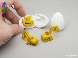 Surprise Egg 4 Tiny Excavator By Agepbiz Thingiverse 3d Printer Printer Prints