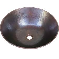 copper vessel sinks, bathroom sink