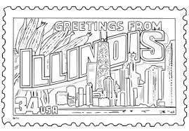 Fourth of july coloring pages a capitol fourth. Mr Nussbaum Illinois Statehood United States Postage Stamp Coloring Page