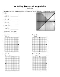 This digital activity is a great way for students to practice without a worksheet! 7 6 Systems Of Inequalities Worksheet