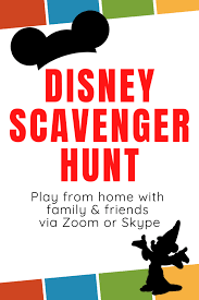 Best road trip scavenger hunt game. Disney Scavenger Hunt At Home For Family Game Night On Zoom