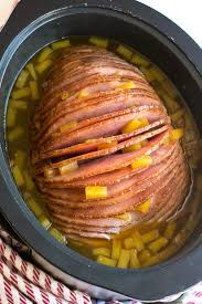Slow cooker orange glazed ham. Crock Pot Brown Sugar Pineapple Ham Recipe Slow Cooker Ham