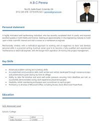 Some template may have the forms filled, you have to delete it by yourself. Free Download Cv Format For School Leavers In Sri Lanka School Leavers Cv Format Good Cv