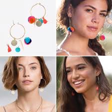 Miraclewood Trendy Earrings For Women Girls Korean western Stylish fancy  light weight shiny Cubic Zirconia, , Crystal, Pearl Alloy Drops & Danglers,  Hoop Earring, Huggie Earring, Tassel Earring, Tunnel Earring Name:  Miraclewood