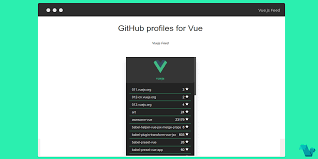 Display Github Profiles And Repositories With The Vue Github Component Https Www Laravel Vuejs Com Display Github Profiles And Rep Github Profile Display