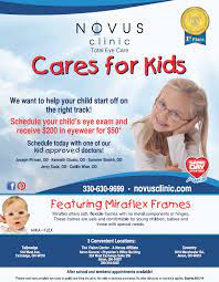 Novus Care For Kids Helping Kids Eye Care Affordable Glasses