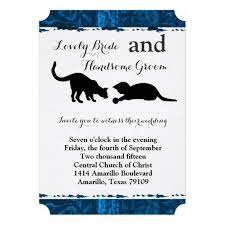 Playful Cats Modern Blue Wedding Invitation Zazzle Com Blue Wedding Invitations Wedding Invitations Fun Wedding Invitations