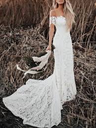 Chic Lace Tulle Jewel Neckline Chapel Train Sheath Wedding Dresses Wd120 Wedding Dresses Lace Lace Weddings Trendy Wedding Dresses