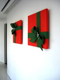 Wrapped Pizza Boxes Fast Xmas Decore Craft Your Home Office Christmas Decorations Diy Christmas Wall Christmas Wall Decor