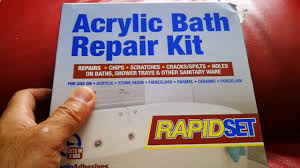 acrylic bath repair kit/unboxing