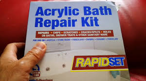 acrylic bath repair kit/unboxing