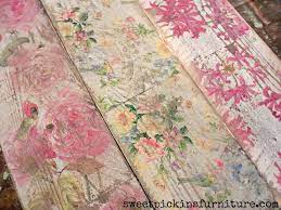 Floral Wood Tutorial Using Napkins Decoupage Furniture Napkin Decoupage Wood Crafts