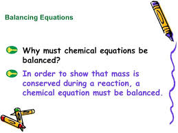 Compilation of the 5 types chemical reactions. Why Should Chemical Equations Be Balanced Quora