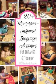 These activities for preschoolers are so much fun! 20 Montessori Inspired Language Activities For Infants And Toddlers Momtessori Life