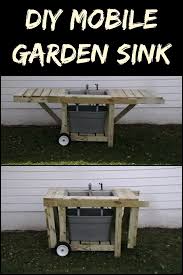 mobile garden sink  diy projects for