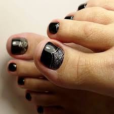 It is a fantastic look for a night celebration or even to get a professional. Black Toe Nailart Nails Black Nail Designs Trendy Nails