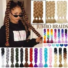 Black to silver ombre box braids. Ombre Colour Jumbo Hair Extensions Box Braiding Hair Expressions Plaited Braids Ebay