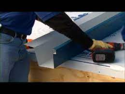 Maybe you would like to learn more about one of these? This Metal Sales Video Shows Vertical Seam Trims Installed Before The Roof Panels Youtube