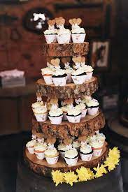 Rustic Themed Wedding With Cupcakes Wedding Ideas Rustic Cake Stands Rustic Wedding Cake Stand Wood Rustic Wedding Cake Stand