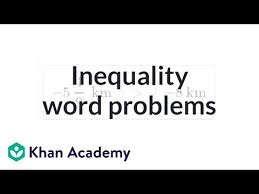 Teeming with adequate practice our printable inequalities worksheets come with a host of learning takeaways like completing inequality statements, graphing inequalities on a number line, constructing inequality statements from the graph, solving different types of inequalities, graphing the solutions using appropriate rules and much more for students in grade 6 through high school. Inequality Word Problems Video Khan Academy