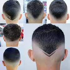 Corte en v hombre atras. Corte Desvanecido Para Hombre En V Novocom Top
