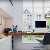 The desk can then be placed under the window, and the blind used to restrict light when needed. 3