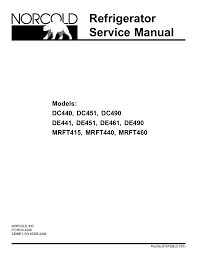 Refrigerator Service Manual Manualzz Com