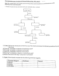 Solved Re Lab Assignment Analysis Of Group I Cations Ag