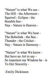 Emily Dickinson Nature Is What We See Self Love Quotes Emily Dickinson Sayings