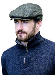Mucros Weavers Kerry Cap, Irish Hat for Men, Herringbone Wool, Green ,  X-Large at Amazon Men's Clothing store