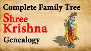 Lord Krishna Complete Family Tree Genealogy Father Side Single Chain 68 Generations