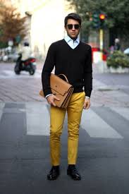 Black And Yellow Pants Mens Get This Look For 321 Mens Casual Outfits Yellow Pants Outfit Mens Outfits