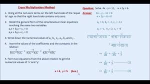 Websites Www Onlinemathtutor Me Www Eporashona Com This Is A Video Explaining How Simultaneous Linear Equation Math Methods Linear Equations