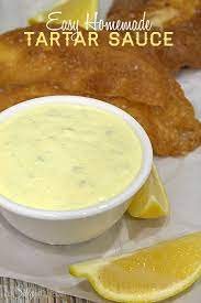 Easy Homemade Tartar Sauce Recipe Homemade Tartar Sauce Tartar Sauce Cooking Recipes