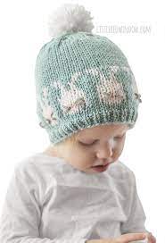 Easter Bunnies Hat Knitting Pattern Bunny Hat Pattern Baby Etsy Baby Easter Hat Hat Knitting Patterns Easter Bunny Outfits