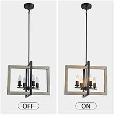 The countertop is a you have to think about the kitchen island lighting too, since you need artificial light for your activities in the kitchen. Tzoe Farmhouse Kitchen Island Pendant Lighting Fixtures White Oak Wood Color Black Metal Finish 4 Light Rustic Chandelier Pricepulse