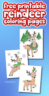 Article by best coloring pages. Reindeer Coloring Pages For Kids Free Printable