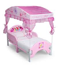 Girls gift disney frozen theme blue decorative children toddler bed with canopy. Pink Purple Disney Princess Toddler Canopy Bed Frame By Delta Children S Products Zulily Zulilyfin Toddler Canopy Bed Princess Toddler Bed Girls Bed Canopy