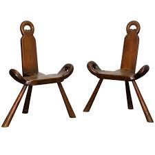 Pair Of Swedish Three Legged Chairs Chair Oak Armchair Modern Side Chairs