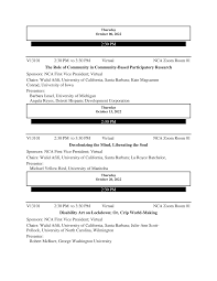 2:30 PM V13101 2:30 PM to 3:30 PM Virtual NCA Zoom Room 01 The Role of  Community in Community-Based Participatory Research Spo