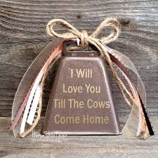 Love Cows Cowbell Rustic Decor Anniversary Wedding Gift Etsy Country House Decor House Decor Rustic Creative Home Decor