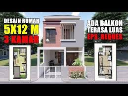 Rumah 1 lantai yang memanjang ini juga bagus buat referensi. Casa 5x12 Youtube Home Design Plans Architect Design Small House Plans