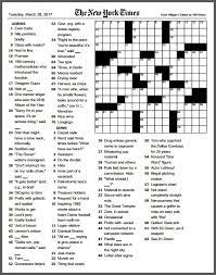 It is easy, just fill in the words and the clues and download the printable pdf. New York Times Crossword Puzzle 06880