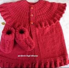 Firfirli Kiz Bebek Yelek Modelleri Baby Knitting Patterns Orgu Bebek Yelek