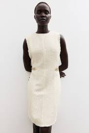 Chain-detail Bouclé Dress - Product from H&M